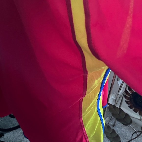 NIKE DRI FIT PRE-LOVED AUTHENTIC MULTI-COLOR MESH LONG SLEEVES CREW-NECK TOP - Picture 9 of 15